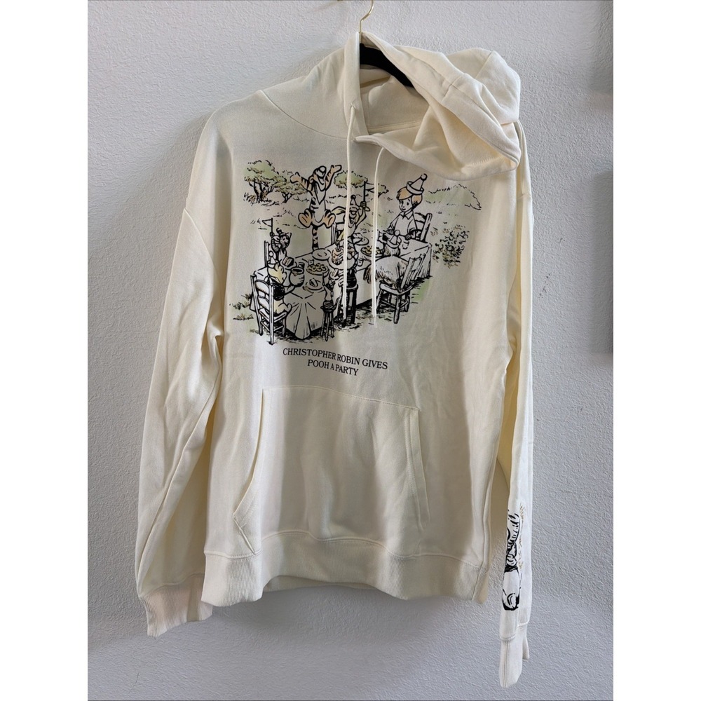 Disney Winnie The Pooh Women's Pullover Hoodie Sweatshirt Sz Large